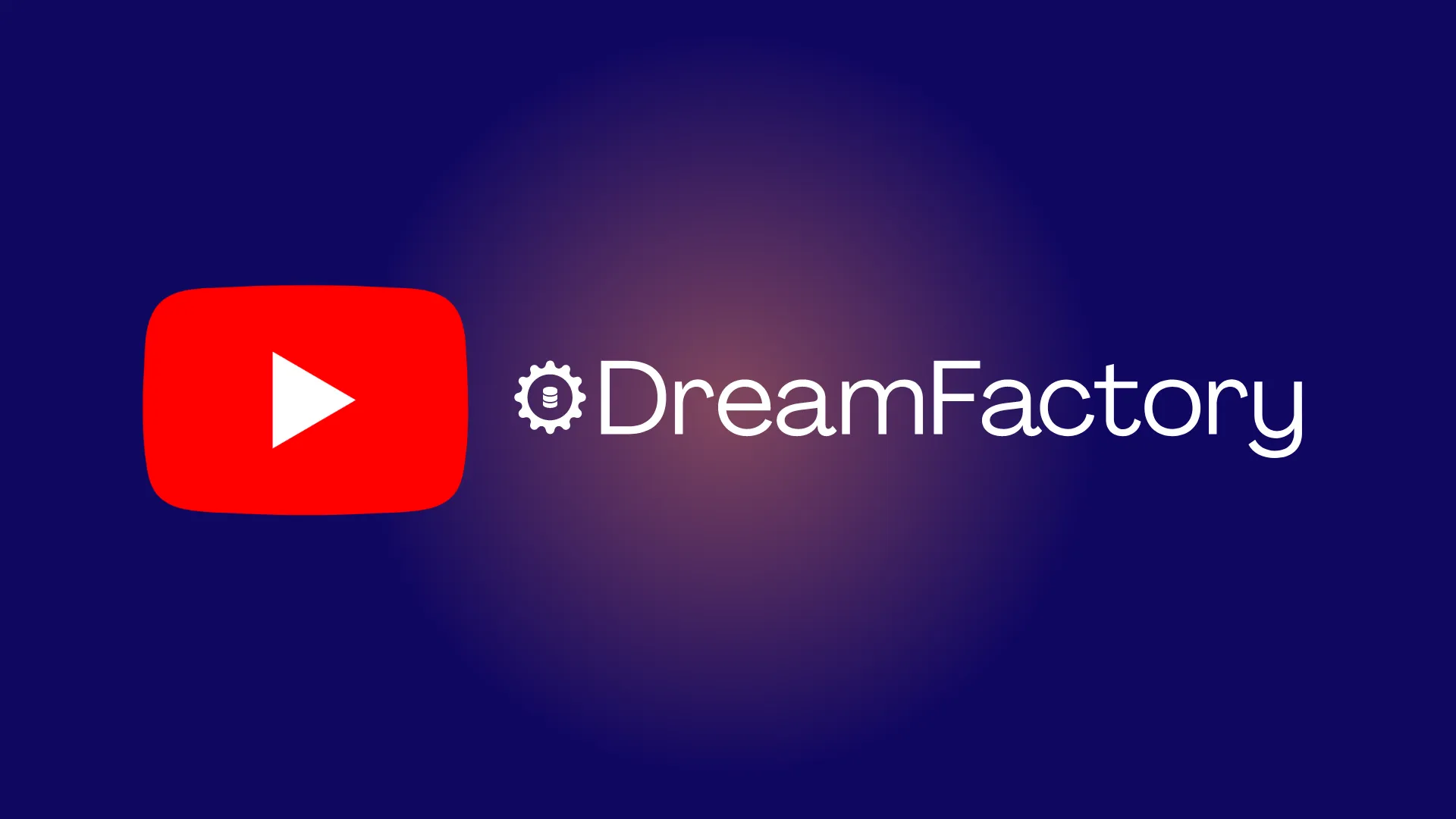 a red and white logo with the words dream factory on it